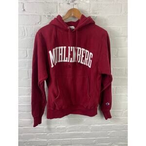 Champion Women's Uprisal Pullover Drawstring Graphic Hoodie Red Size Small